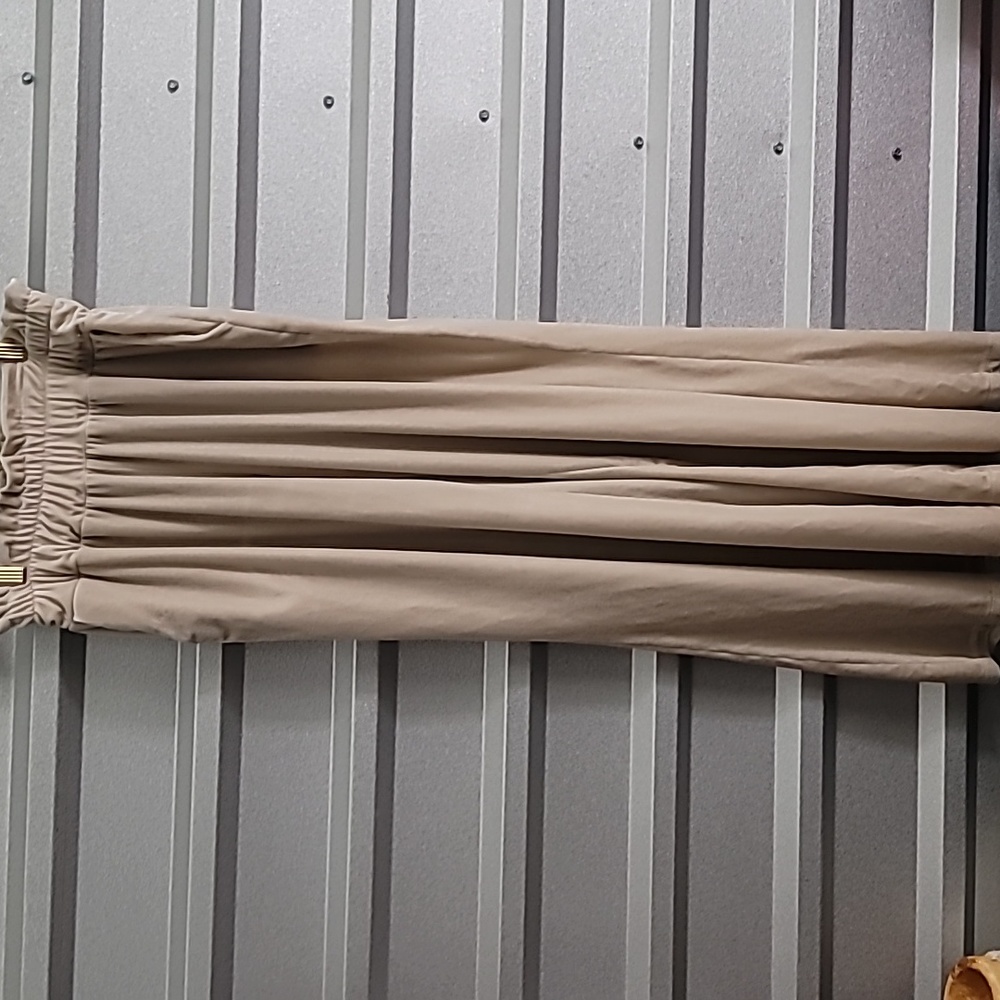 Cabble Stone Made in Italy 🇮🇹 Velour Loose Tan size L. Vintage 2008